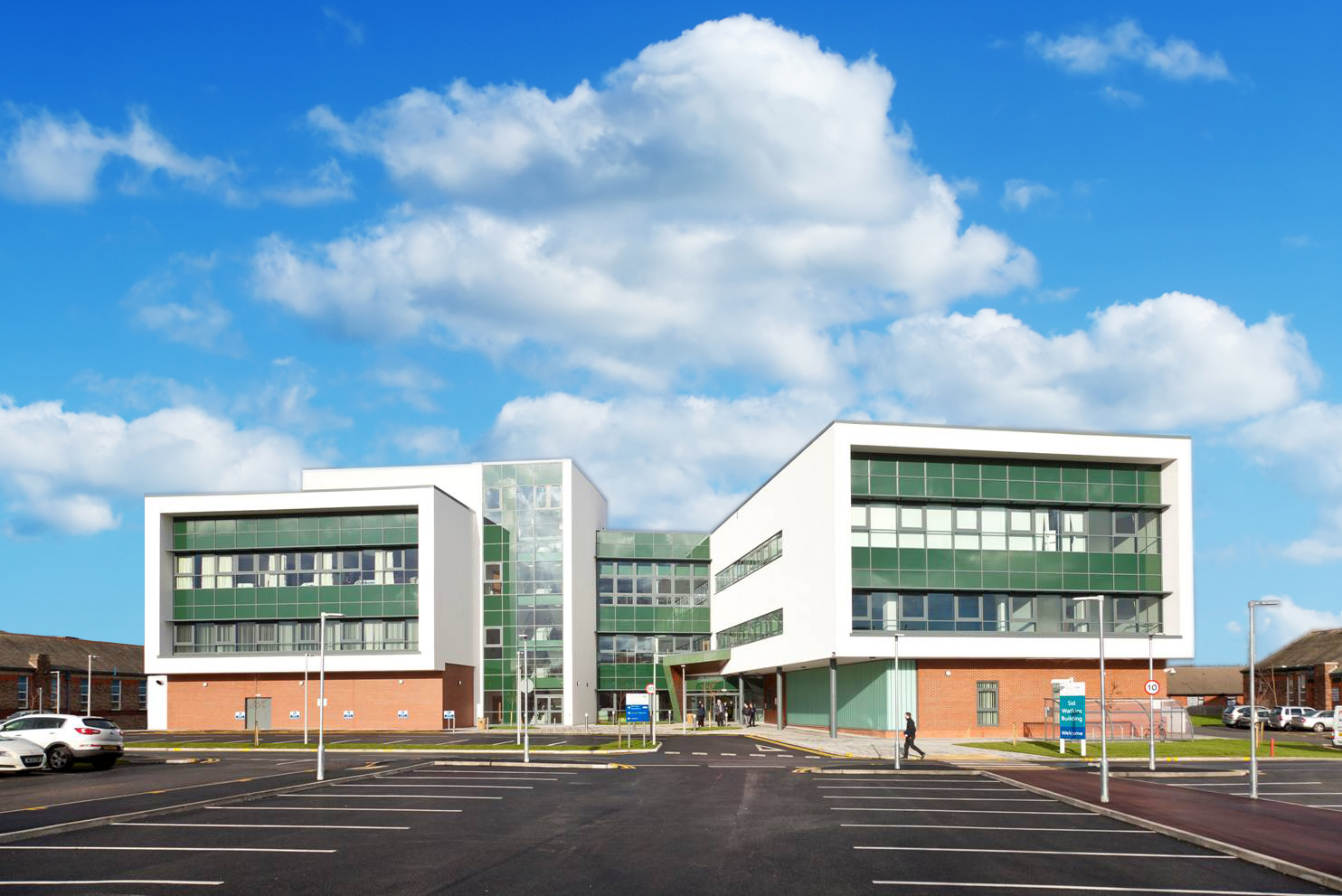 Outdooor view of the Sid Watkins building at The Walton Centre